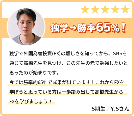 独学→勝率65%！